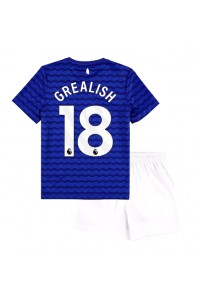Fotbalové Dres Everton Jack Grealish #18 Dětské Domácí Oblečení 2025-26 Krátký Rukáv (+ trenýrky)